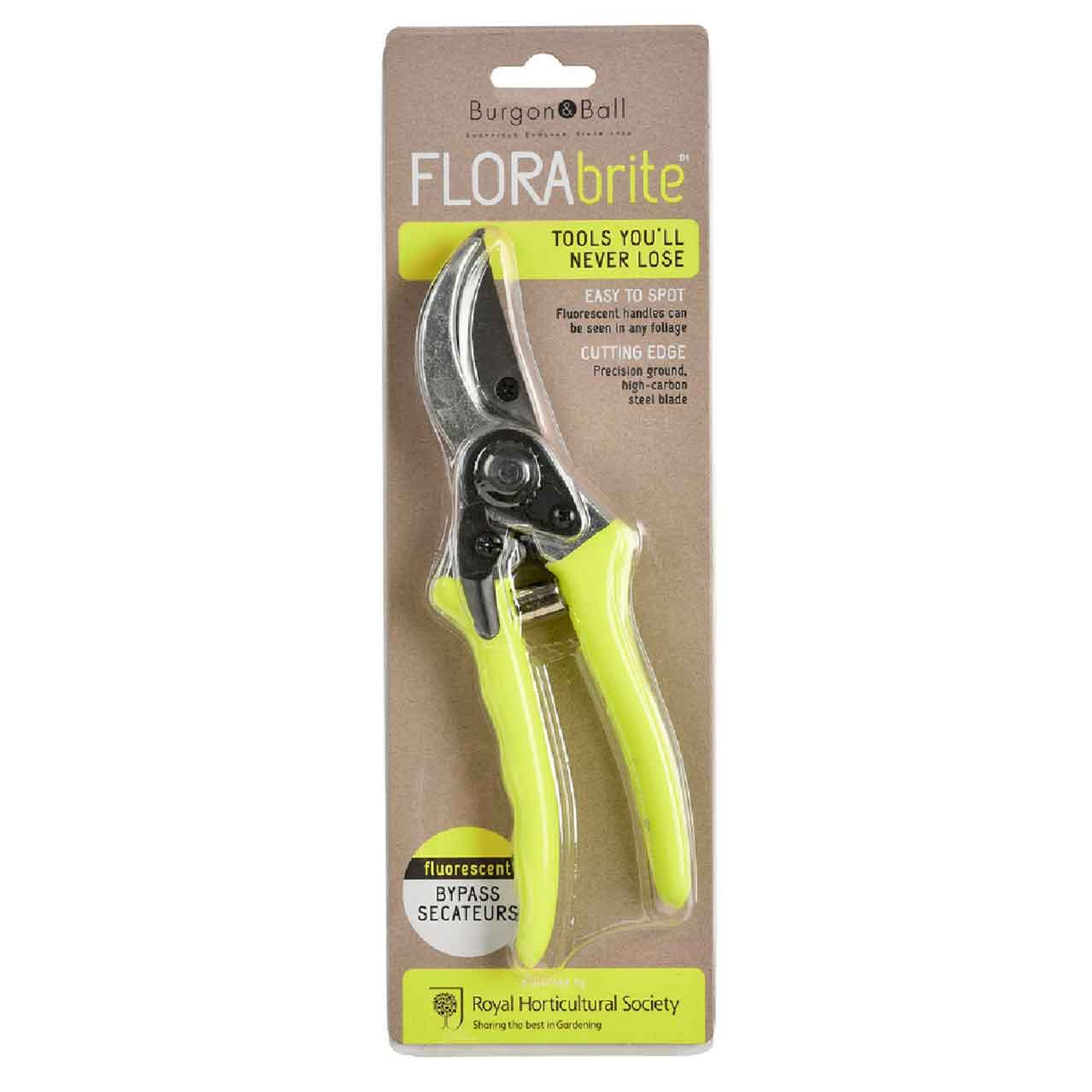 FloraBrite® Bypass Secateurs - Yellow