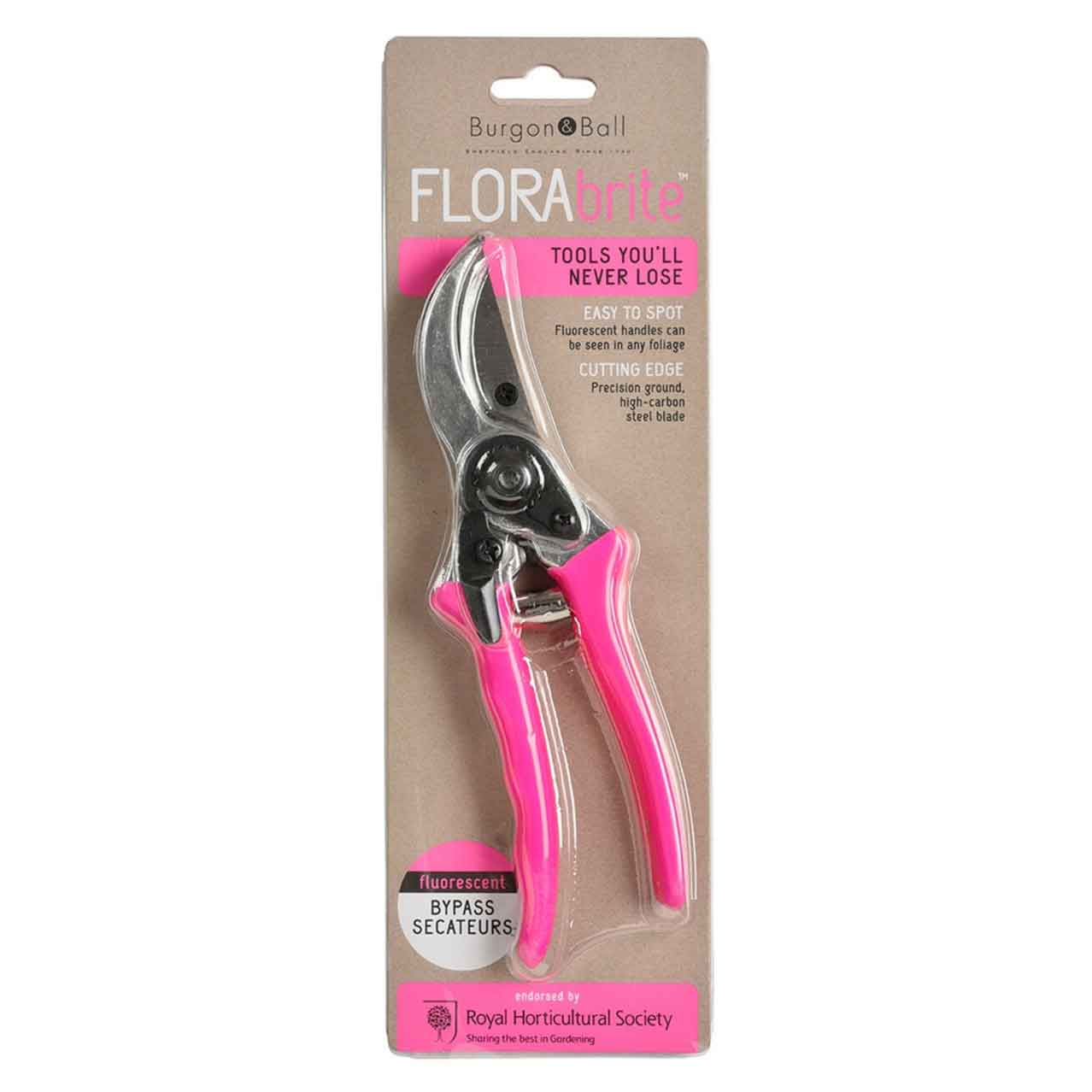 FloraBrite® Bypass Secateurs - Pink